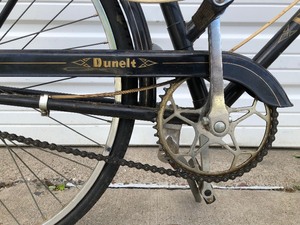 lot 403 image: Old Vintage DUNELT Bicycle wBadge