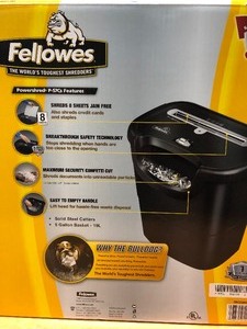 lot 421 image: Brand New FELLOWES Paper Shredder Powershred Model P-57cs