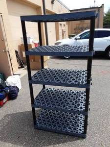 lot 49 image: Plastic Shelf Unit 36x24x72