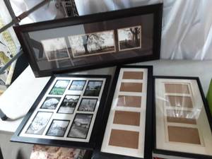 lot 51 image: Collage Framed Art 16x38, & Other Collage Frames