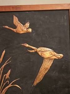 lot 76 image: Copper Relief Wildlife Scene