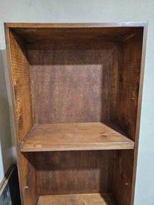 lot 79 image: Rugged Wooden Bookcase