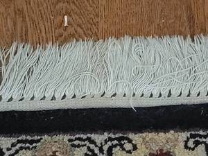 lot 2 image: Gorgeous Fine Wool Oriental Area Rug - Black  Red  Champagne - 4 x 6