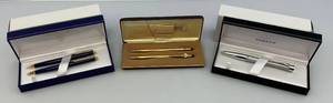 lot 14 image: Misc. Vintage Pens & Sets (NIB) Including Waterman, Parker & Cross