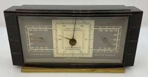 lot 18 image: Vintage Art Deco Style Airguide Bakelite Barometer, Relative Humidity & Temperature
