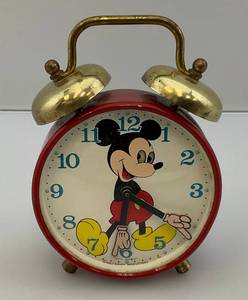 lot 31 image: Vintage 1940s50s Walt Disney Productions West Germany Mickey Mouse Alarm Clock