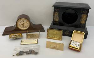 lot 49 image: Misc. Vintage Clock Parts & More