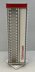 lot 71 image: Vintage Gutermann SEW-ALL-THREAD Spinnig Display Rack