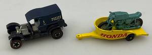 lot 98 image: Vintage Redline Paddy Wagon & 1968 Lesney Matchbox Series No. 38 Honda Motorcycle