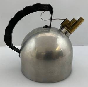 lot 127 image: Alessi 9091 Melodic Tea Kettle By, Richard Sapper