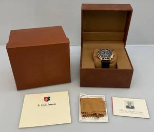 lot 129 image: S. Coifman Model NO. SC-0181 Watch In Original Box (VERY NICE)