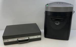 lot 147 image: Royal Paper Shredder & Vintage Briefcase