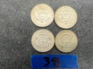 4) 1967 KENNEDY HALF DOLLARS 40% SILVER