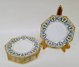 lot 142 image: Set of Six Vintage ROSENTHAL Octagonal Plates - Germany