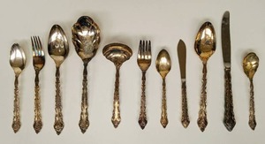 lot 153 image: Vintage Assorted Silverware and Serveware