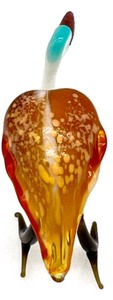 lot 40 image: Murano Style Blown Glass Bird Figurine