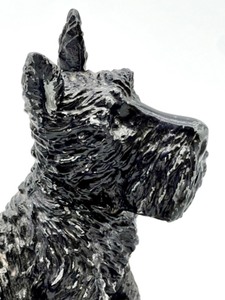 lot 50 image: Vintage Iron Scottie Terrier Dog Figure with Makers Mark