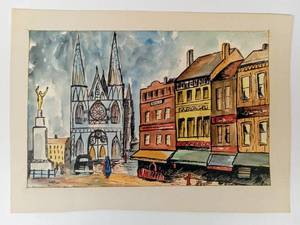 lot 208 image: Vintage Scenic Art Sunny and Warm 1959