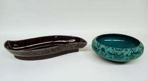 lot 247 image: Pair of Mid Century Console Bowls including McMaster Craft