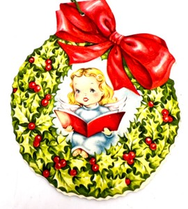lot 275 image: Vintage Set of 7 Unused Ephemera Holiday Christmas Cards