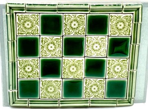 lot 307 image: Artisan Dollhouse Miniature - Garland and HAMMER-n-SMITH ORIGINALS by MARY CARSON - METALSMITH Tile