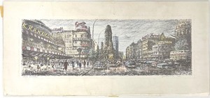 lot 269 image: Collection of 2 Vintage Unframed Artist Signed German Prints
