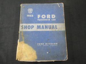lot 22 image: (FS) 1952 Ford Passenger Car Shop Service Manual - Pages (350)