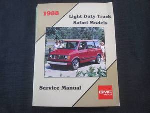 lot 34 image: (FS) 1988 GMC Light Duty Truck - Safari Models - Service Manual - Pages (570)
