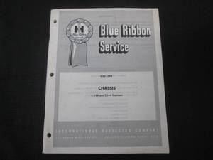 lot 41 image: (FS) International Blue Ribbon Service Manual - I-544 2544 Tractor - Chassis - 1969 - Pages (170)