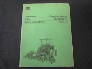 lot 44 image: (FS) John Deere 100K Synchronous Thinner - Operators Manual - OM-N159277 - Pages (72)
