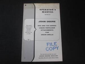 lot 59 image: (FS) John Deere 600 & 700 Liquid Ferilizer Attachments Operators Manual - OM-M48-158 - Pages (13)