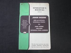 lot 60 image: (FS) John Deere ABG & AG Integral Plows Operators & Parts Manual - OM-Y8-352 - Pages (36)