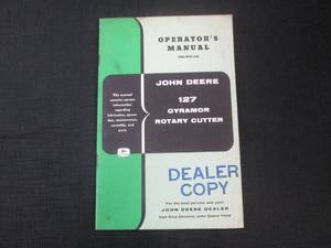 lot 62 image: (FS) John Deere 127 Gyramor Rotary Cutter Operators & Parts Manual - OM-W39-758 - Pages (48)