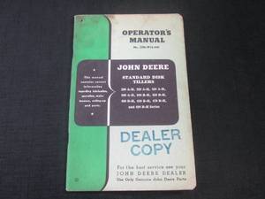 lot 63 image: (FS) John Deere 200, 220 & More Disk Tillers Operators & Parts Manual - OM-W14-949 - Pages (96)