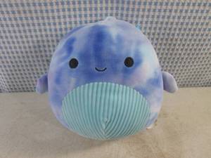 lot 206 image: (BS) Squishmallows 8 Cyan The Blue Whale Plush Pillow