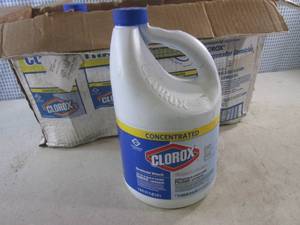 lot 230 image: (RM5) 3 - 1 Gallon Bottles Concentrated Clorox Bleach
