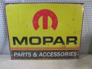 lot 235 image: (FS) Mopar Parts & Accessories Tin Sign - 16 x 12 12 - New In Wrap