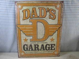 lot 236 image: (FS) Dads Garage Tin Sign - 16 x 12 12 - New In Wrap