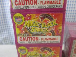 lot 270 image: (CSB) 150 Boxes Magic Black Snakes 6 per Box  3 Bundles of 50 Boxes