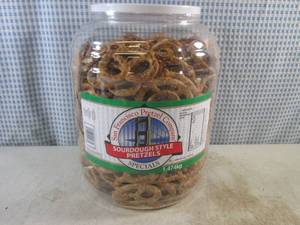 lot 289 image: (C-1) Large Container of Sourdough Style Pretzels 1.474kg Best by May 2024