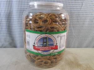 lot 290 image: (C-1) Large Container of Sourdough Style Pretzels 1.474kg Best by May 2024