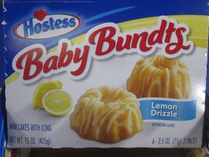 lot 294 image: (EC2) 3 Boxes Hostess Lemon Drizzle Baby Bundts Best by March 2024