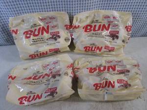 lot 305 image: (B-1) 4 Bags Bite Size Bun Maple Vanilla Candy Best by Feb 2024