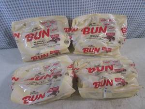 lot 306 image: (B-1) 4 Bags Bite Size Bun Maple Vanilla Candy Best by Feb 2024