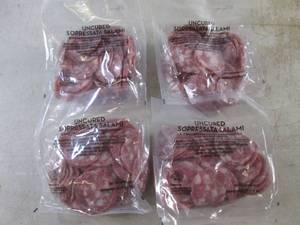 lot 315 image: (B-1) 2 Pounds Uncured Sopressata Salami 4 - 12 Pound Pouches