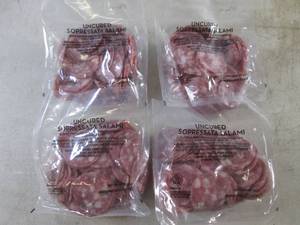 lot 316 image: (B-1) 2 Pounds Uncured Sopressata Salami 4 - 12 Pound Pouches