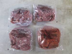 lot 319 image: (B-1) 3 Uncured Sopressata Salami 1 Uncured Pepperoni - 12 Pound Pouches