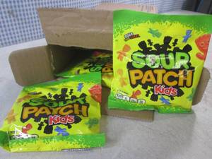 lot 326 image: (EC2) 12 Bags Sour Patch Kids Candy Past Date