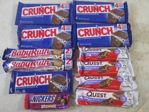 lot 347 image: (B-3) 12 Assorted Candy Bars Past Date