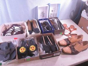 lot 366 image: (EW3) Assorted New Shoes Except The 2-Tone Brown Shoes Are Used